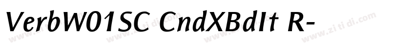 VerbW01SC CndXBdIt R字体转换